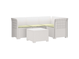 Maison Exclusive - Sofá De Jardim Para 4 Pessoas Com Almofadas Estilo Rattan Pp