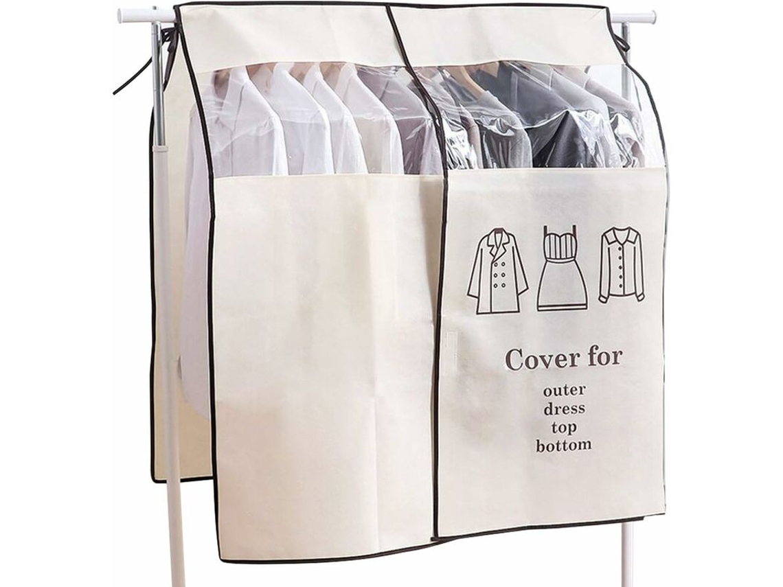 Lurelia Capa Para Roupa, Antipoeira, Com Fecho, Transparente, Para Vestidos E Casacos, 90x110 Cm, Closet Limpo