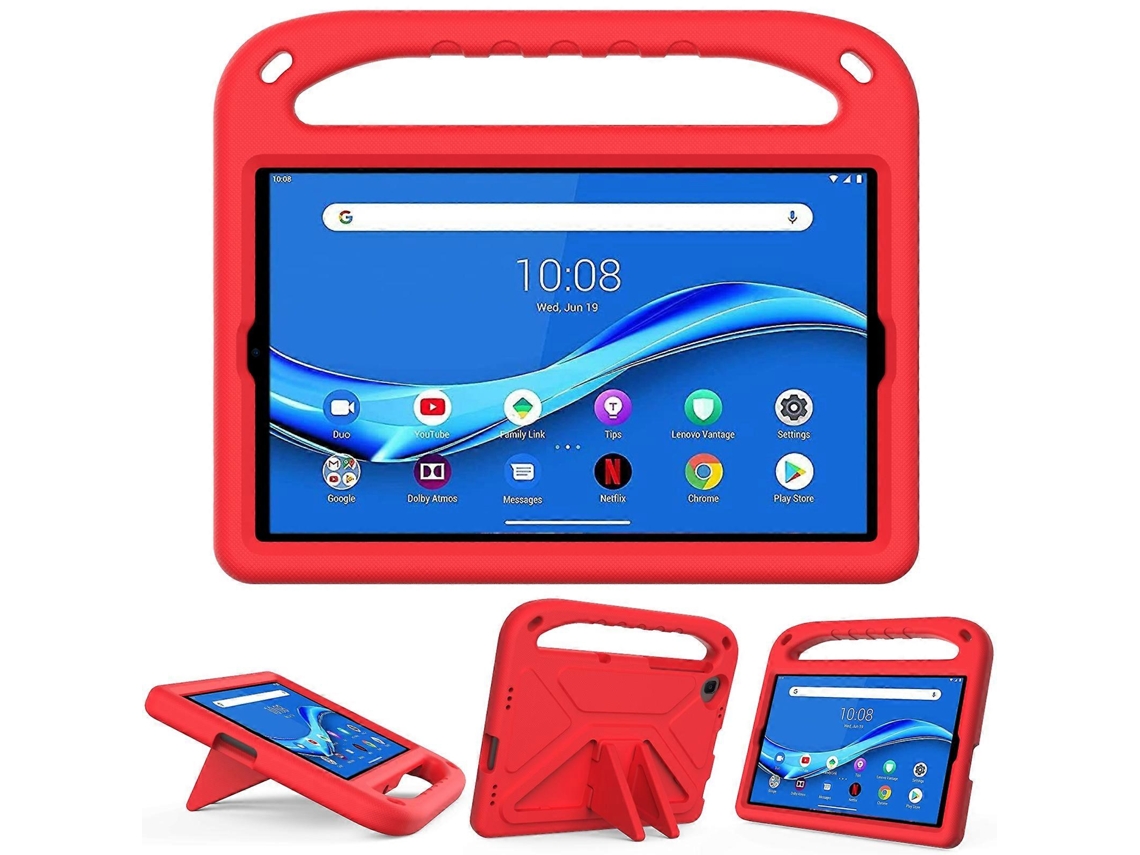Capa Protetora Portátil Em Eva Resistente A Impactos Com Alça Para Lenovo Tab M10 Fhd Plus Tb-x606f / Tb-x606m E Suporte Triangular.