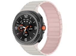 Pulseira Magnética De Silicone Com Três Contas Para Samsung Galaxy Watch8 / Watch8 Classic