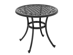 Mesas De Jardim, Mesa De Lounge, Mesa De Balcão, Design Vintage, 60 X 60 X 53 Cm, Preta