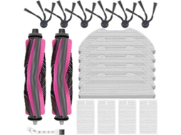Para Aspirador Eureka E20 Evo Plus (não Serve Para E20 Plus): 2 Escovas Principais, 4 Filtros Hepa, 6 Panos De Limpeza, 6 Escovas Laterais, 1 E_ptg