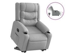 Electric Stand Up Recliner Chair, Electric Stand Up Recliner Chairs Vidaxl Cinzeto Tecido