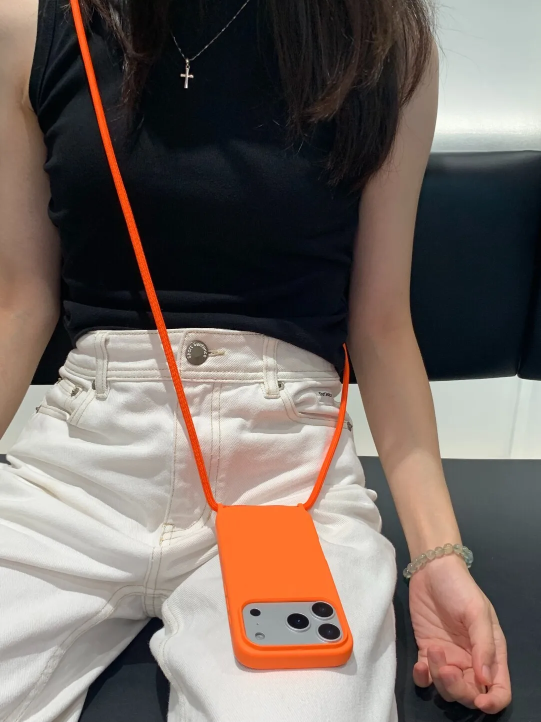 Capa De Celular Em Silicone Líquido (laranja) Para Iphone 12, Capa Protetora Fosca Macia À Prova De Choque.