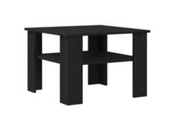 Conjunto 1 Mesa Contemporânea Vidaxl Preto Derivados De Madeira (60 X 60 X 42 Cm)
