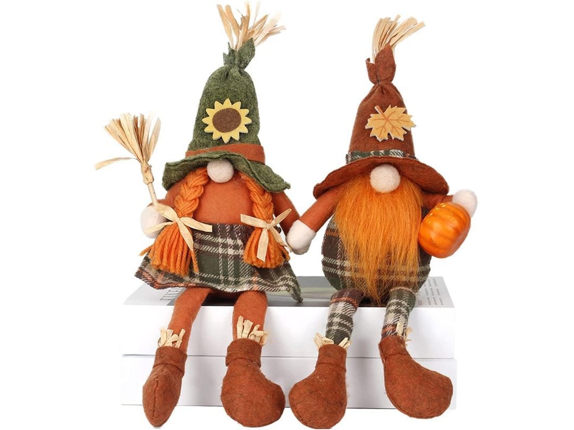 Gnomos de Outono Decoração de Casa Acessório Natal Ação de Graças Presente Sorte