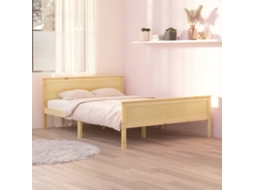 Estrutura De Cama 120x200 Cm Pinho Maciço