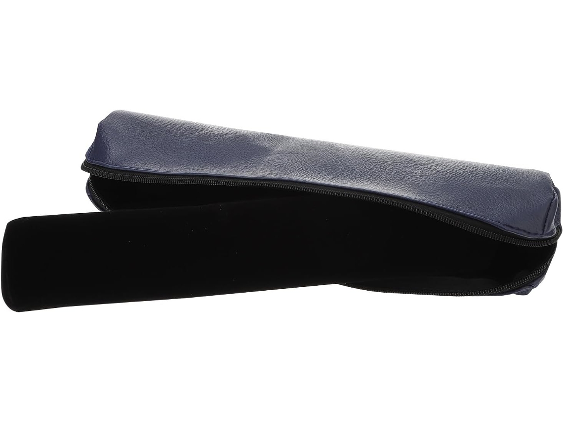 Estojo Joias Couro Pu Preto Forro Esponja Organizador Compacto Pulseiras Ideal Viagens Prático Elegante GOKOCO