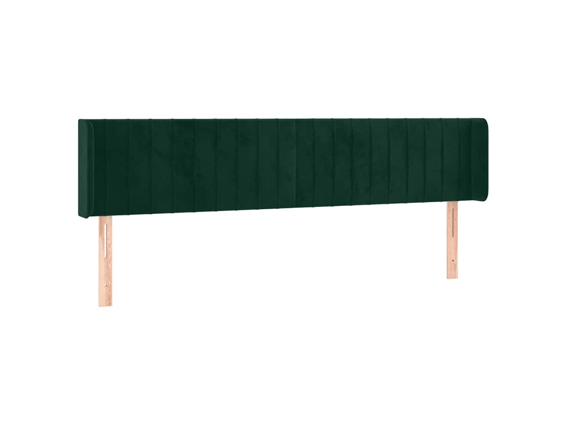 Cabeceira com Veludo Abas Verde Escuro MAISON EXCLUSIVE (203x16x78 cm)