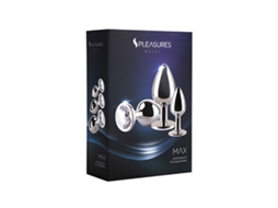 Plug Anal S Pleasures Prateado 3 Peças