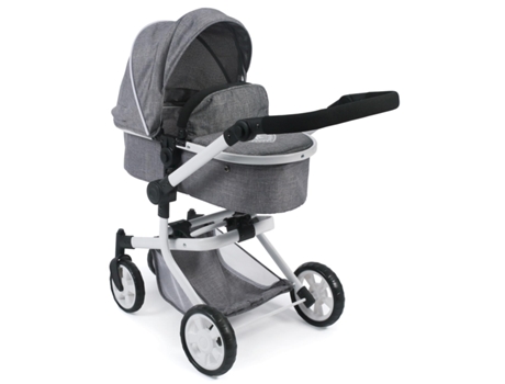 Cochecito De Muñecas Convertible Mika, Jeans Grey Bayer Chic 2000
