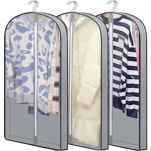 Capas Protetoras Para Pendurar Roupas, 100cm, Sacos De Armazenamento De Roupas À Prova De Umidade, Protetores Plásticos Para Jaquetas