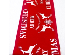 Lurelia Caminho De Mesa Retangular Algodão Linho Vermelho 2cm Natal