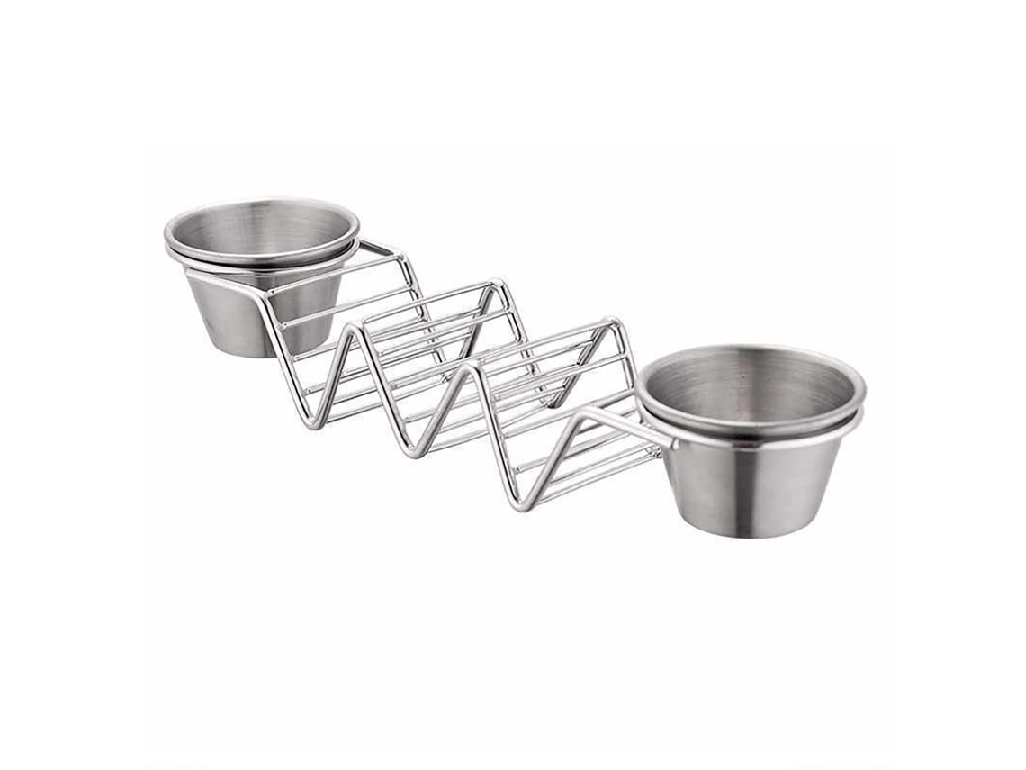 Suporte de Taco LAXISCREED Aço Inox 3 Grade Copo Molho