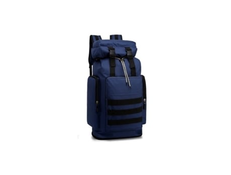 Mochila para viagem montanhismo escalada camping trekking 60+10L mochila impermeável dobrável Azul. HUAXIN