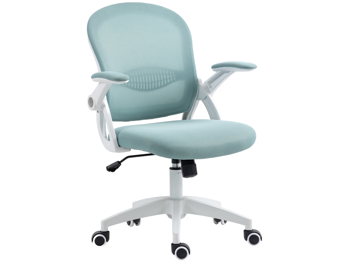 Cadeira de Escritório Ergonômica com Encosto em Rede e Altura Ajustável BTFORUS (65,5x61,5x88-97,5 cm) azul claro
