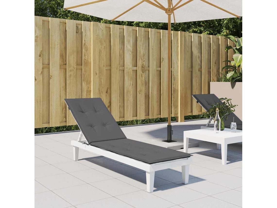 Vidaxl Almofadão Para Cadeira De Terraço (75+105)x50x4 Cm Antracite
