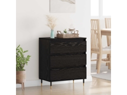 Vidaxl Buffet Carvalho Preto 60 X 35 X 70 Cm Madeira Processada