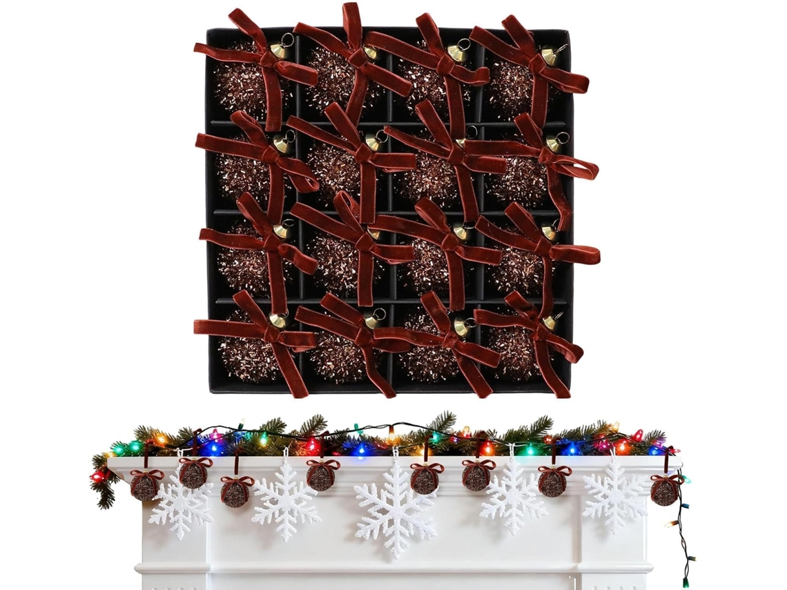 Bolas De Natal, 16 Peças, Bolas Inquebráveis Para Pendurar.