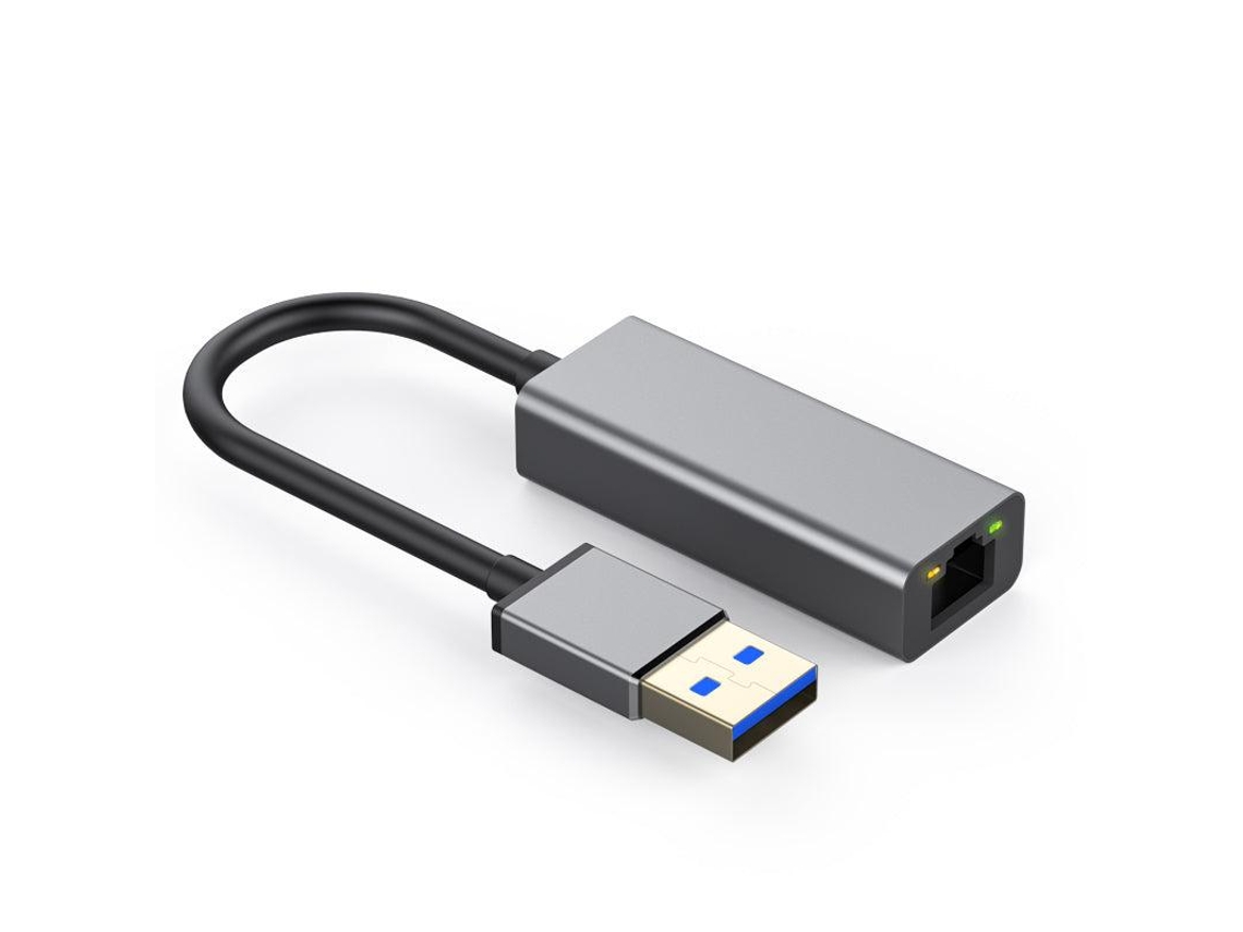 Adaptador De Rede Nördic Usb-a 3.0 Para Gigabit Ethernet, 17 Cm, Cinza Espacial, Alumínio.-aquaforge