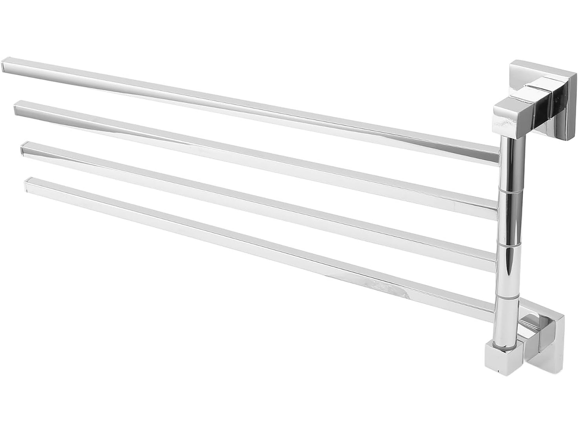 Suporte De Toalha Giratório Alomejor Em Aço Inoxidável Para Banheiro, Resistente E Durável, Organizador Para Quarto E