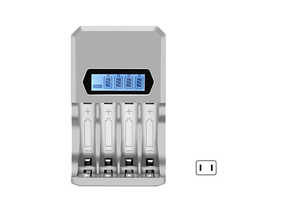 Lurelia Carregador De Bateria 50-60hz Dc1.2v 3a 1,2v 110v Para Câmaras Com Visor Lcd
