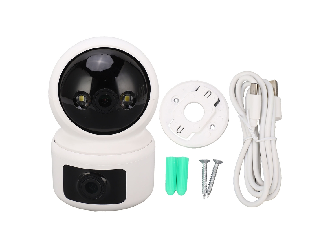 Yuru câmera de Segurança Wifi 3mp 2.4g Visão Noturna Detecção de Movimento 360° para Casa e Bebê
