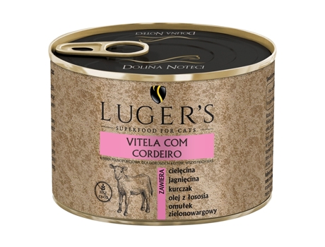 Comida Húmida para Gato LUGER'S Vitela e Cordeiro (Quantidade: 185 g)