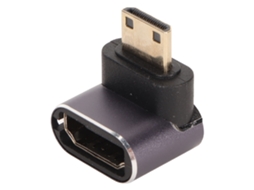 Aetheria adaptador Mini Hd Multimedia Interface Macho para Fêmea 8k 60hz Ângulo Reto Bidirecional