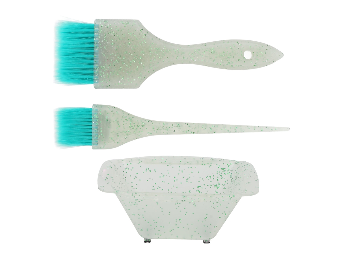 3pcs Kit De Tinte Para Cabello Con Brocha Y Bowl De Mezcla