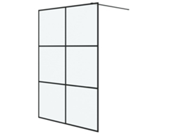 Shower Wall, Shower Walls Vidaxl Preto Vidro (140 X 195 Cm)