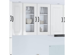 Vidaxl Painel De Lava-louça Kalmar 2 Unid. Branco Brilhante
