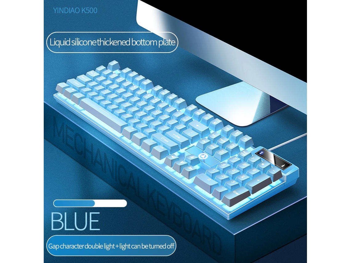 Lurelia Teclado Mecânico 104 Teclas, Usb-c, Com Fio, Cor Vermelho Para Pc, Laptop, Ipad/ios