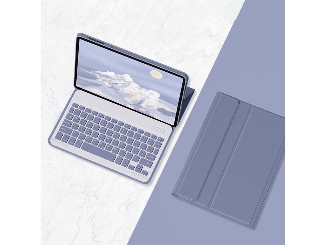 Capa Teclado Para Lenovo Tab M10 (3ª Geração) 10,1 (2022) Polegadas, Com Teclado Bluetooth (roxo) Cuich