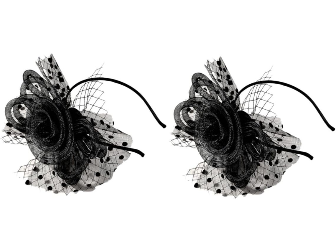 2 Peças De Presilha De Cabelo, Tiara De Cabelo, Lenço, Hijab, Preto, Estilo Natalino, Capacetes E Presentes.