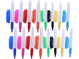 Conjunto De 16 Marcadores Para Quadro Branco Com Tinta À Base De Água, Em Plástico Resistente.