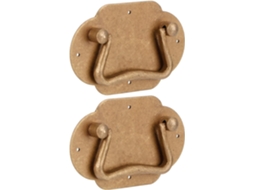 Puxadores Vintage De Cobre Yosoo, 2 Conjuntos De Ferragens Antigas Para Gavetas Armários E Guarda Roupas, 8, 9cm X 5