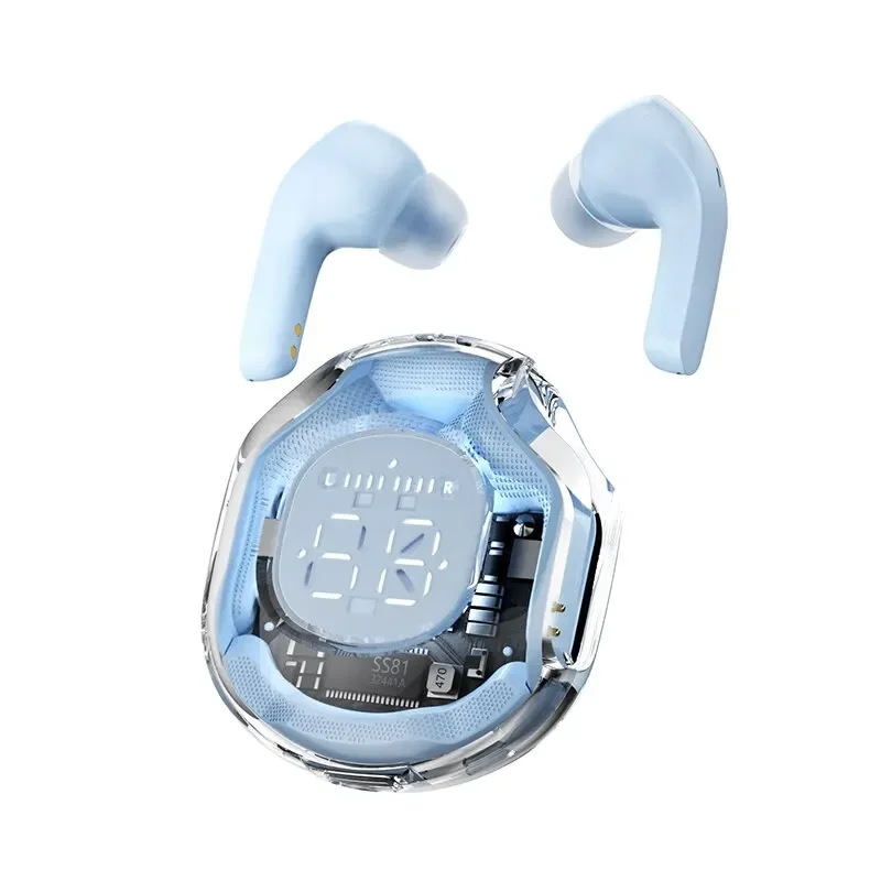 Fones de Ouvido MDUG Bluetooth Sem Fio com Visor Digital, Bluetooth 5.3, Design Intra auricular