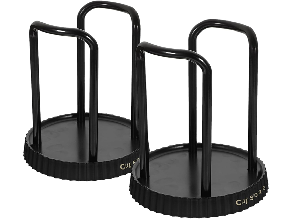Conjunto de 2 Porta Copos Café em Abs. Suporte Prático para Papel Descartáveis e Chá CHABERLU