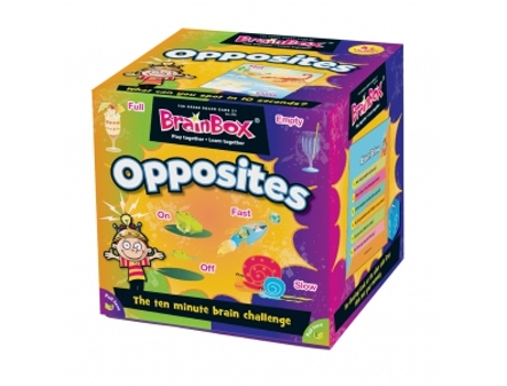 Jogo de cartas BRAINBOX Opposites (4 anos)