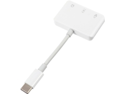 Adaptador de Áudio Multifuncional Tipo C de 2 Peças com Porta para Fone de Ouvido SFUSHOS