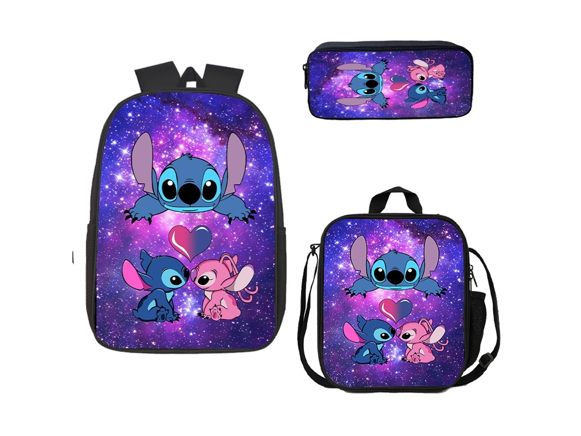 Mochila Escolar, Conjunto de Três Peças, 17 Polegadas, Ideal para Crianças, Educativo, Durável STELASPLEN