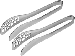 Pinça Para Bife De Aço Inoxidável 2 Peças, Portátil, Utensílio De Cozinha Sem Rebarbas, Para Atividades Ao Ar Livre E