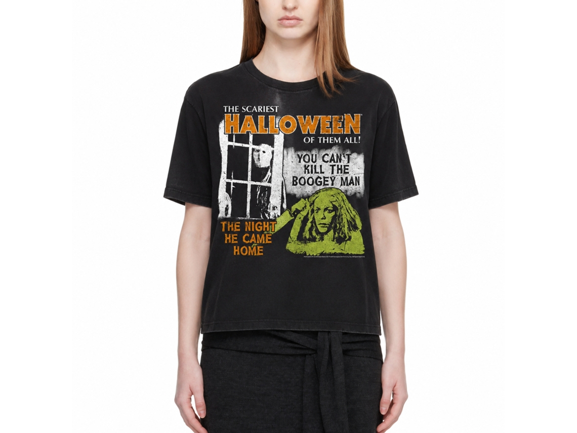 Rockinstone Halloween Movie Scariest Halloween Black Adult T-shirt Size:xxxl