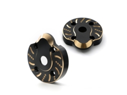 2pcs Contrapeso De Latão Para Carro De Controle Remoto Axial Capra Utb Scx10 Iii Axi03007 Acessórios Preto E Ouro