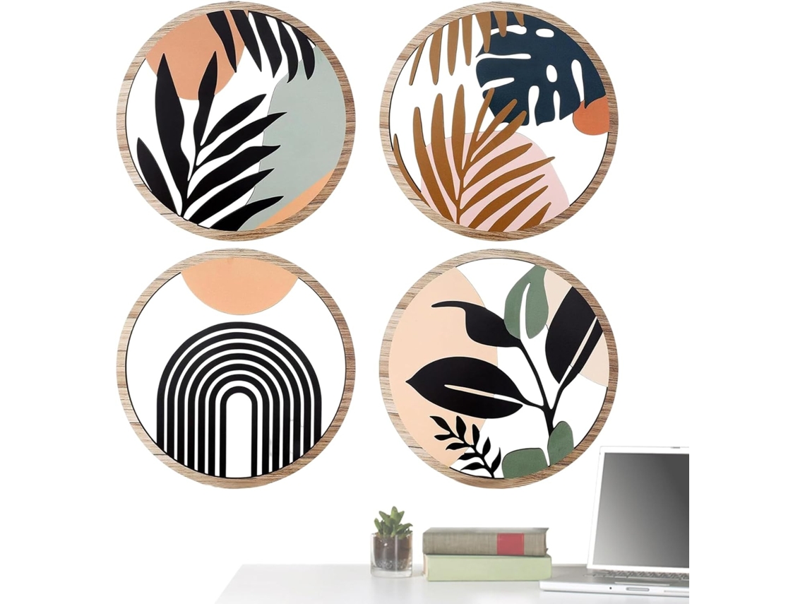 Decoração De Parede Boho Clássica Em Madeira Para Quarto |