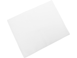Apoio de braço para mesa de manicure em couro sintético branco e macio, com tapete para mesa de manicure.