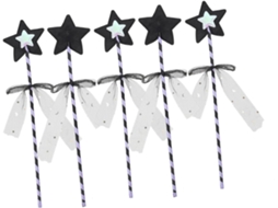 Conjunto de 5 Peças de Estrelas de Fada com Fita para Gatos e Meninos/meninas para Festas e Fotos. CHABERLU