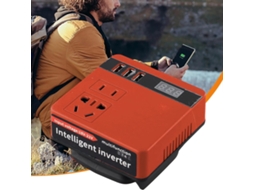 Inversor De Bateria Portátil Red Smart Com Visor Energia E Conector Para Uso Externo Em Camping, Viagens E Em Casa