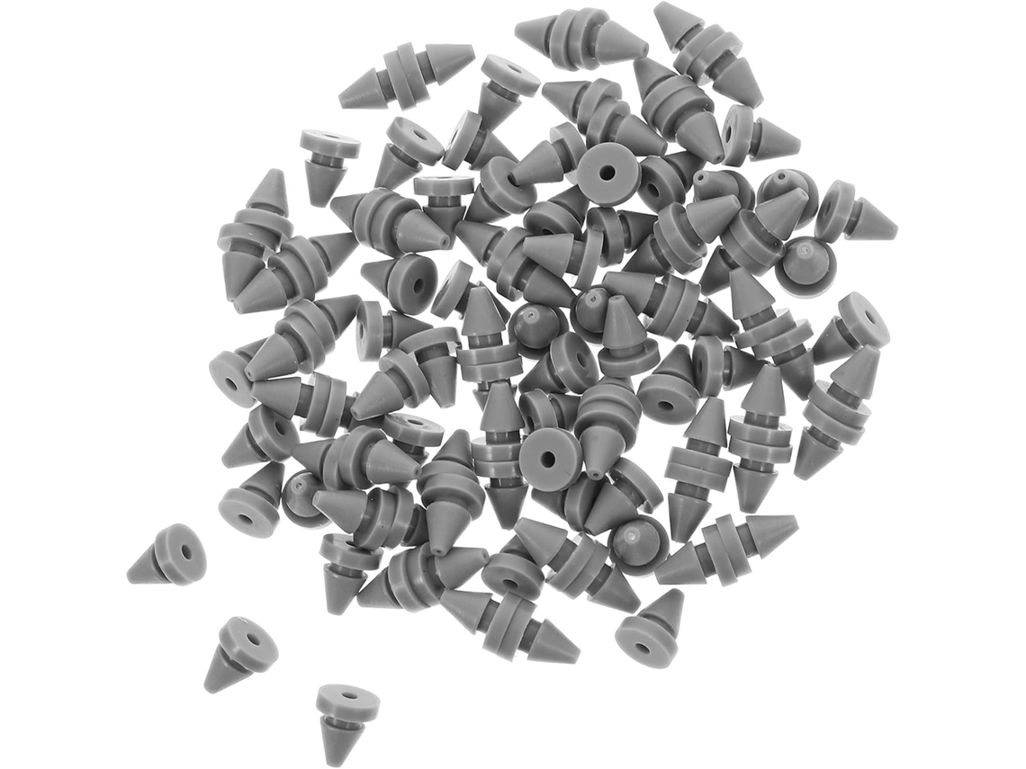 Pacote Com 50 Batentes De Porta De Silicone Transparente, Anticolisão, Com Furo